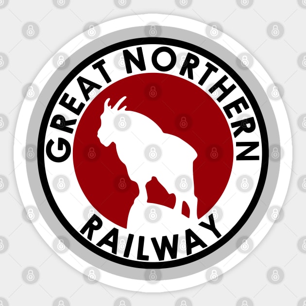 Great Northern Railroad Sticker by Raniazo Fitriuro